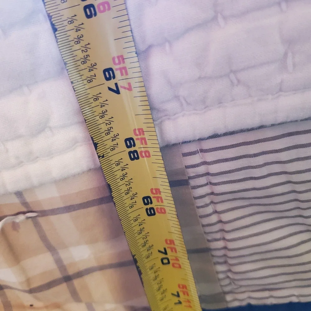 Pottery Barn White Pick-Stitch Channel Quilt Twin Bedding Cotton Textured